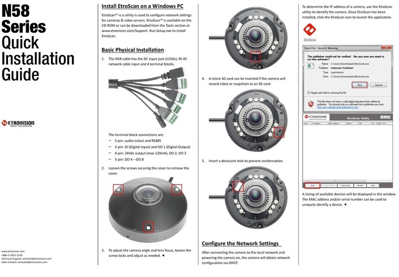 EtroVISION N58 Series Quick installation guide