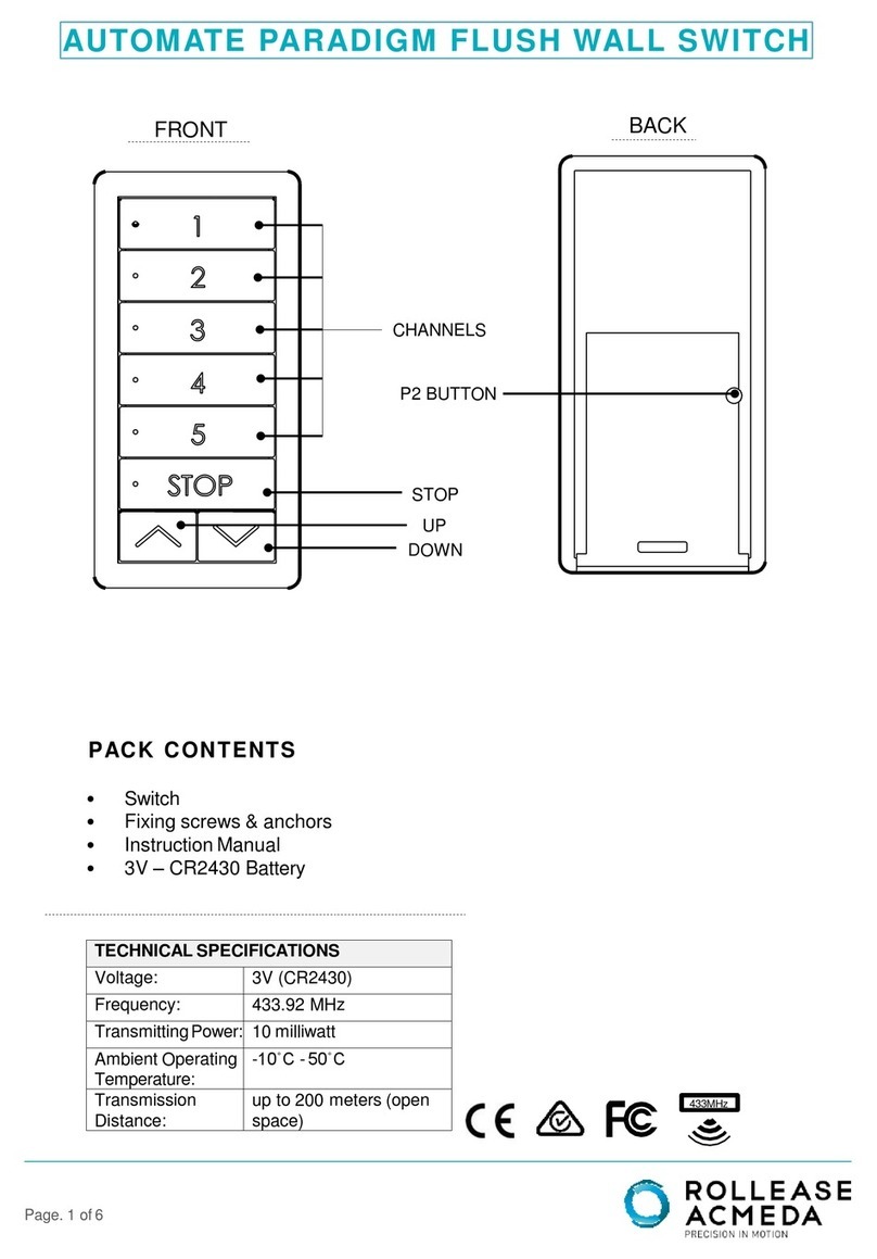 rollease acmeda Paradigm manual