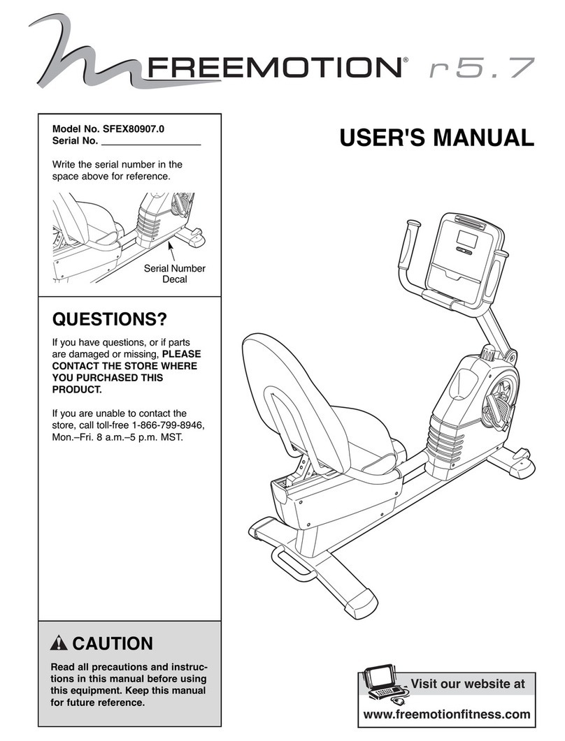 FREE MOTION R5.7 User manual