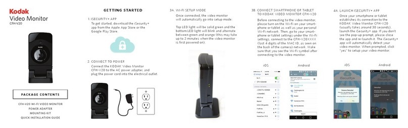Kodak CFH-V20 User manual