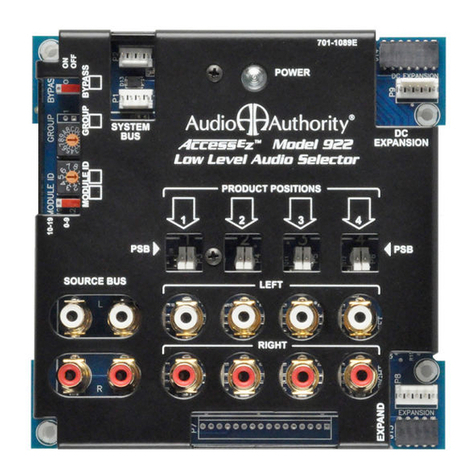 Audio Authority Access EZ 955 System installation manual