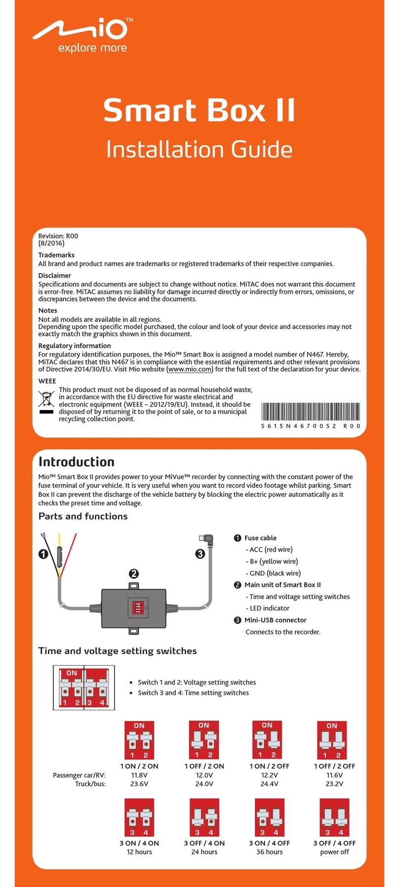 Mio Smart Box II installation guide