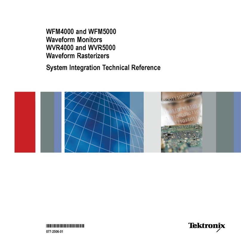Tektronix WFM4000 Series Quick setup guide