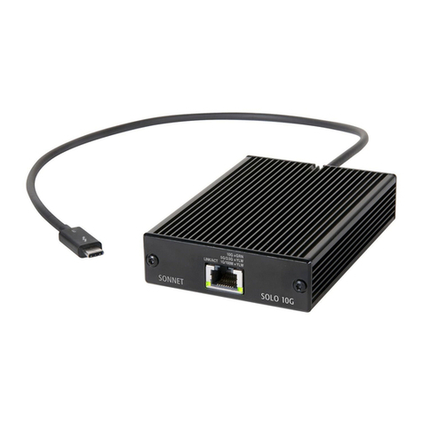 Sonnet Solo 10G User manual