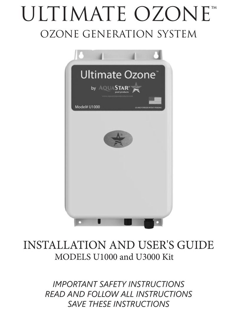 AquaStar Ultimate Ozone U3000 Kit User manual
