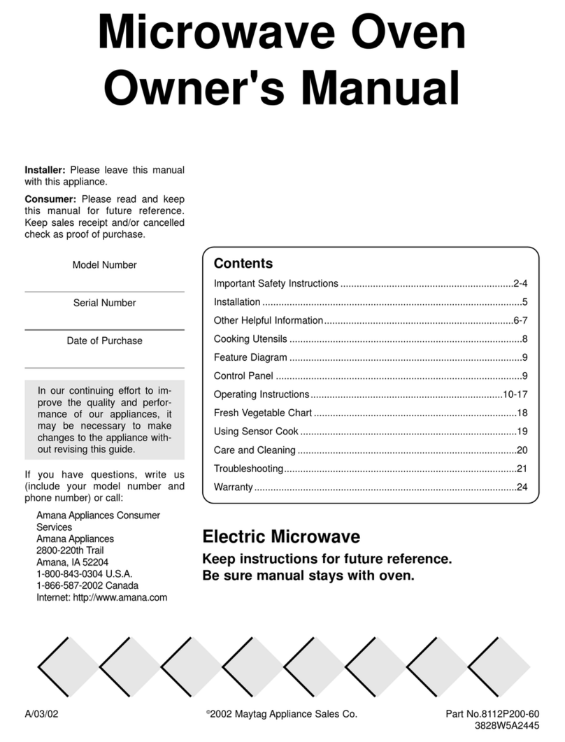 Amana ACM0860AB User manual