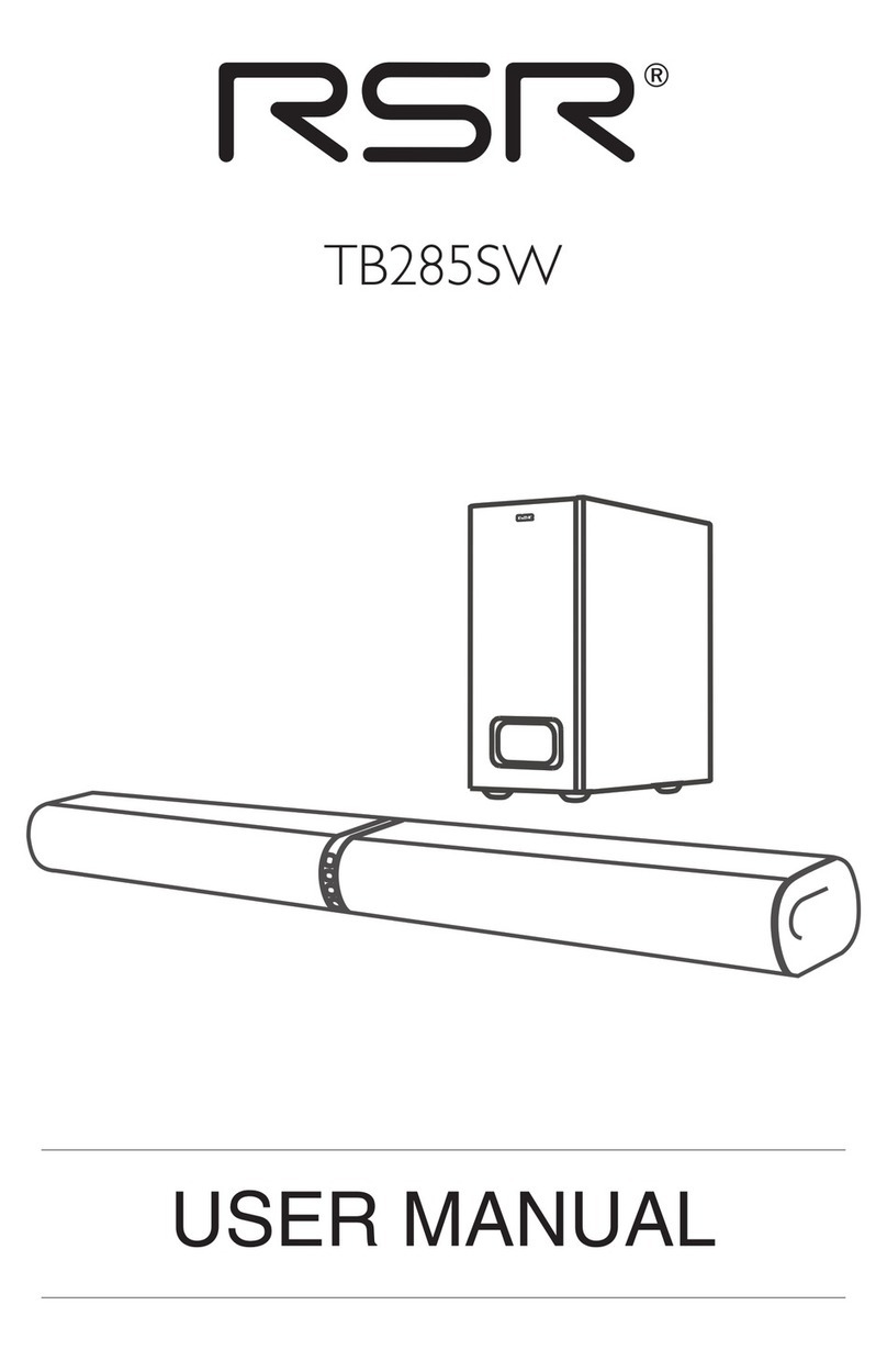RSR TB285SW user manual
