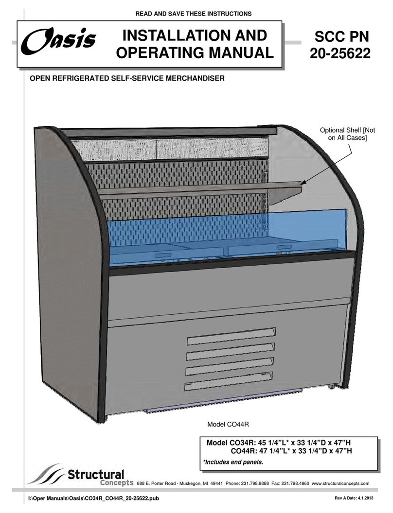 Oasis CO34R Installation and operating manual
