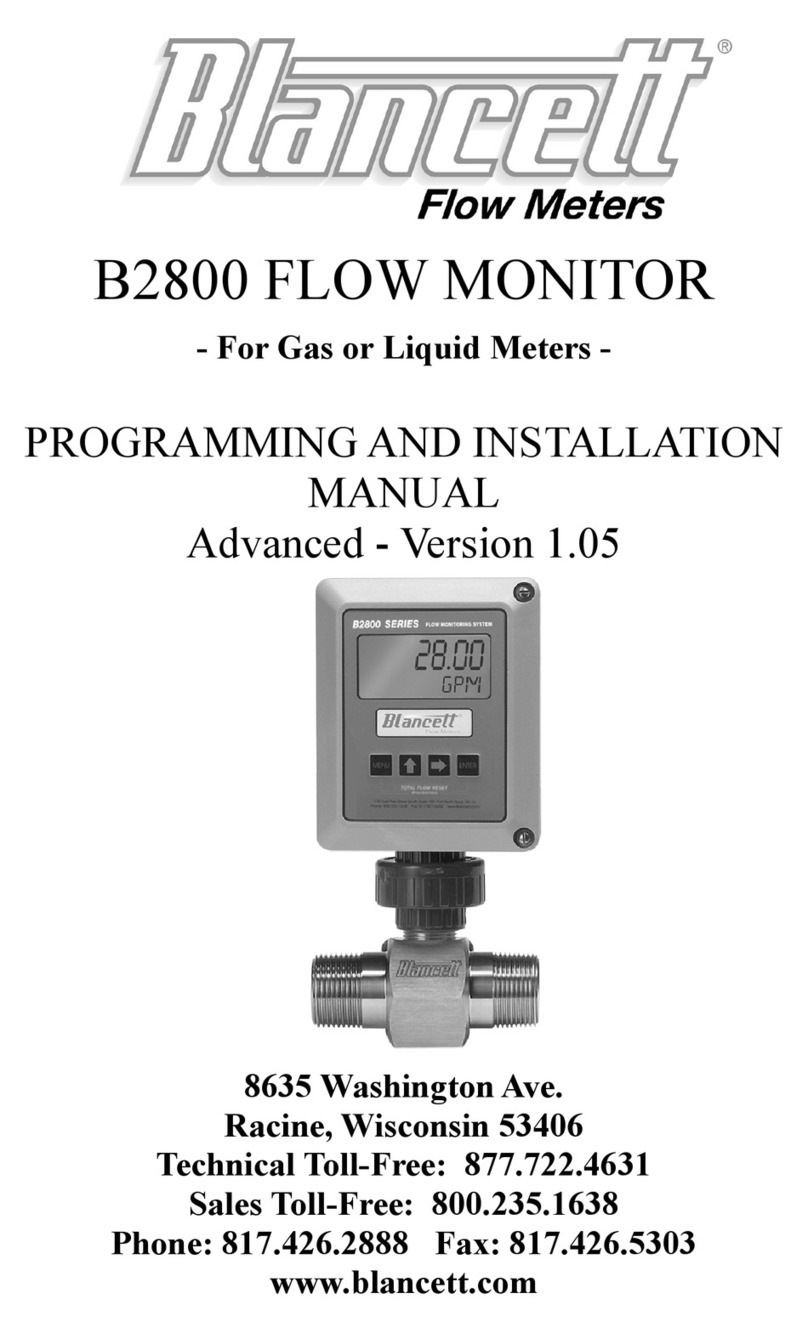 Blancett B2800 Standard User manual Blancett B2800 Standard User manual