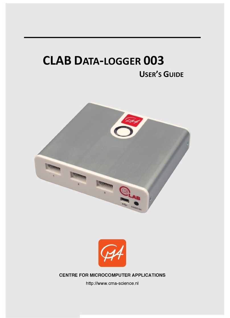 CMA Dishmachines CLAB DATA-LOGGER 003 user guide