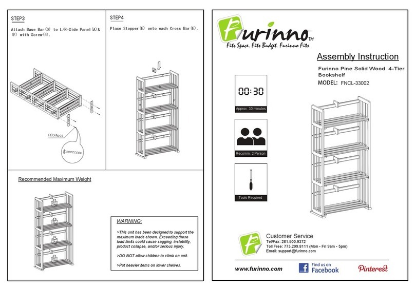 Furinno FNCL-33002 Assembly instruction Furinno FNCL-33002 Assembly instruction
