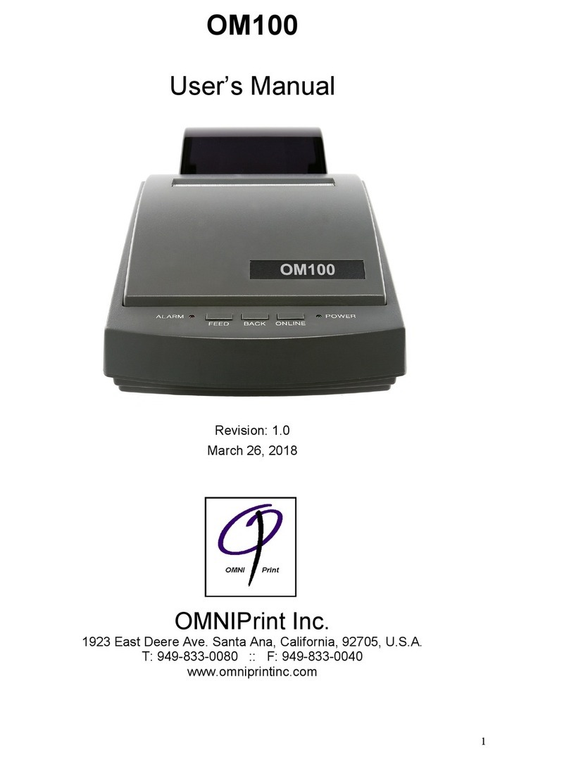 OmniPrint OM100 User manual OmniPrint OM100 User manual