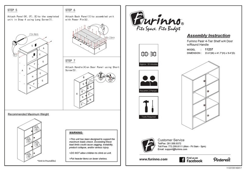 Furinno 11237 Assembly instruction