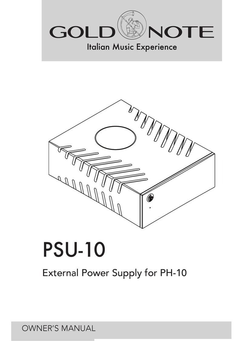Gold Note PSU-10 owner's manual