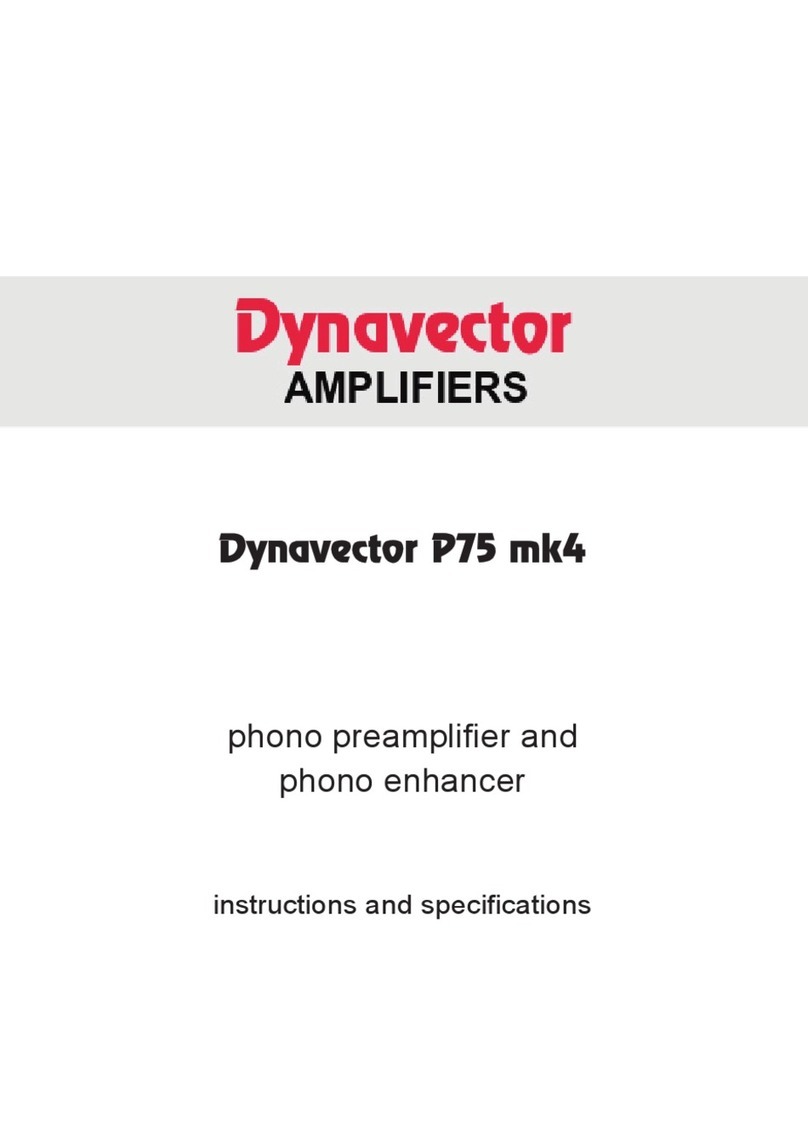 Dynavector P75 mk4 Instructions and specifications
