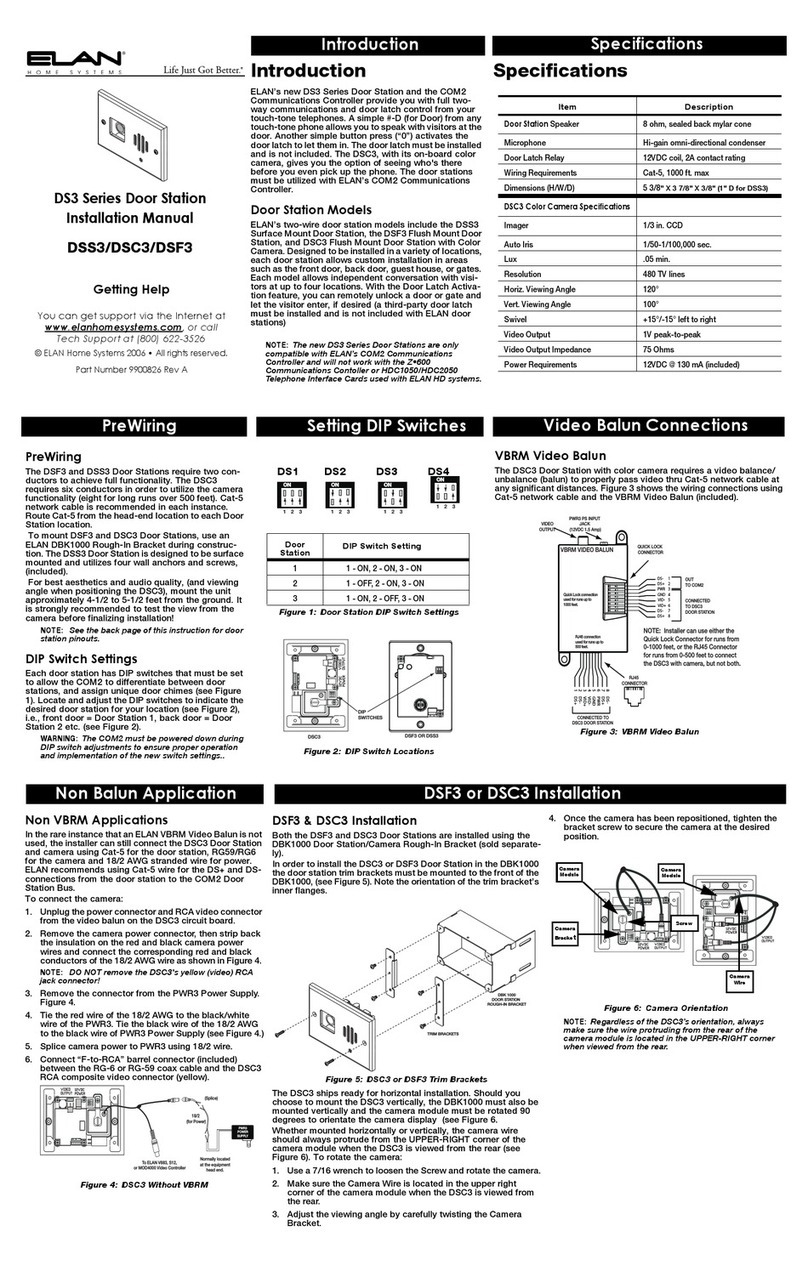 Elan DSS3 installation manual