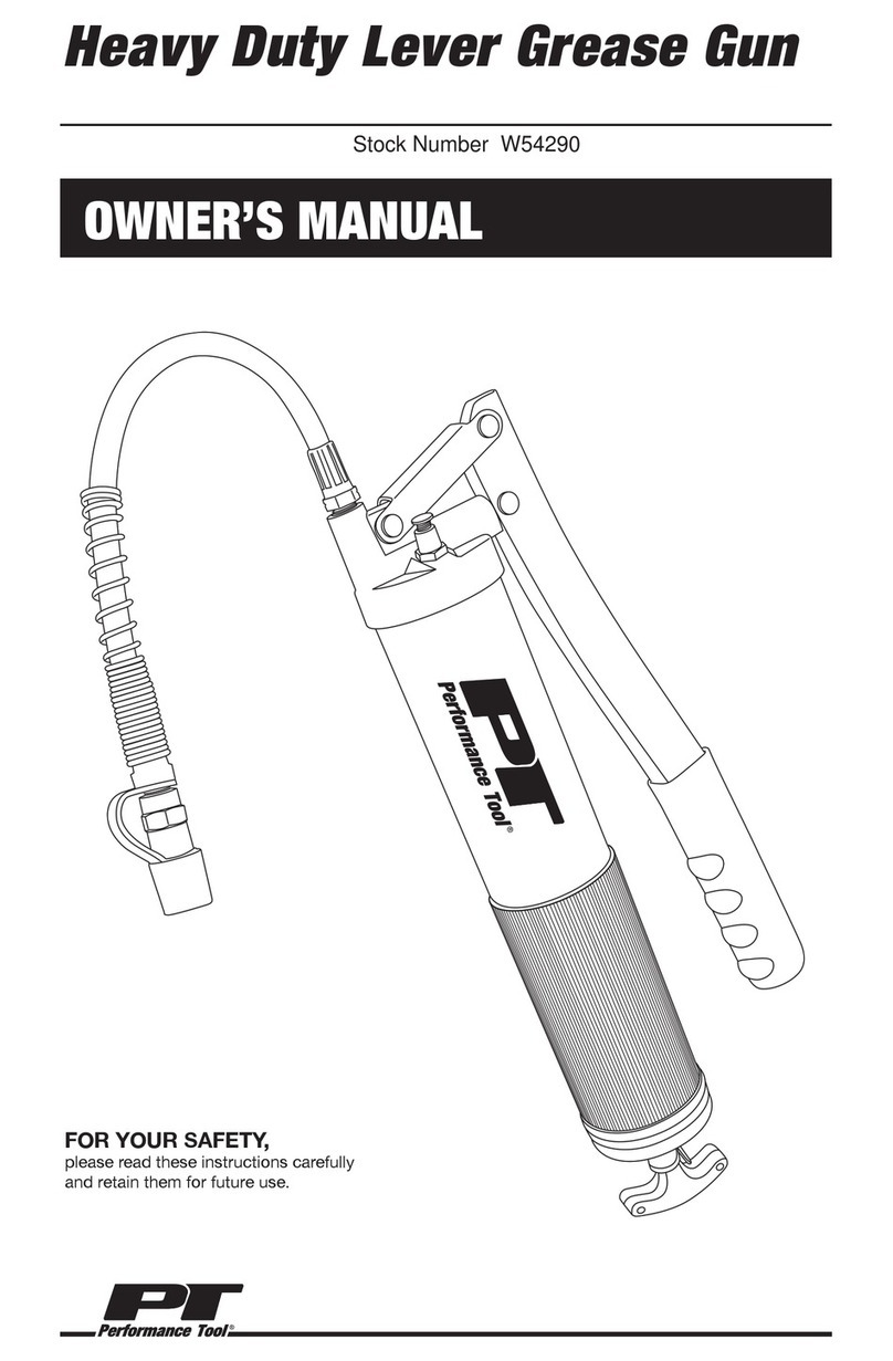 Performance Tool W54290 owner's manual