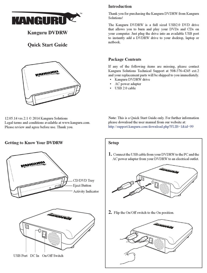 Kanguru DVDRW quick start guide