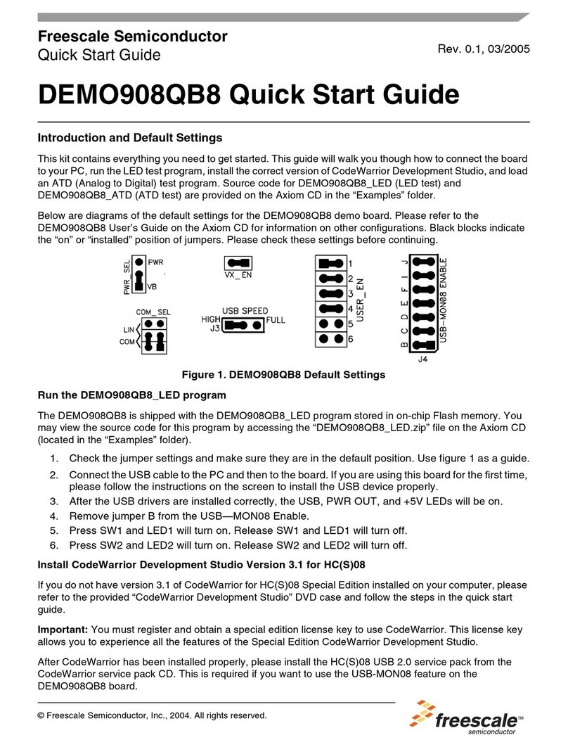 Freescale Semiconductor DEMO908QB8 User manual