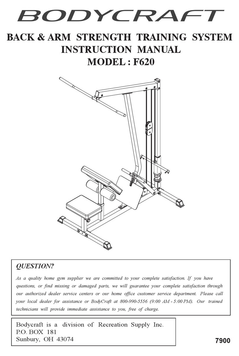 Body Craft F620 instruction manual