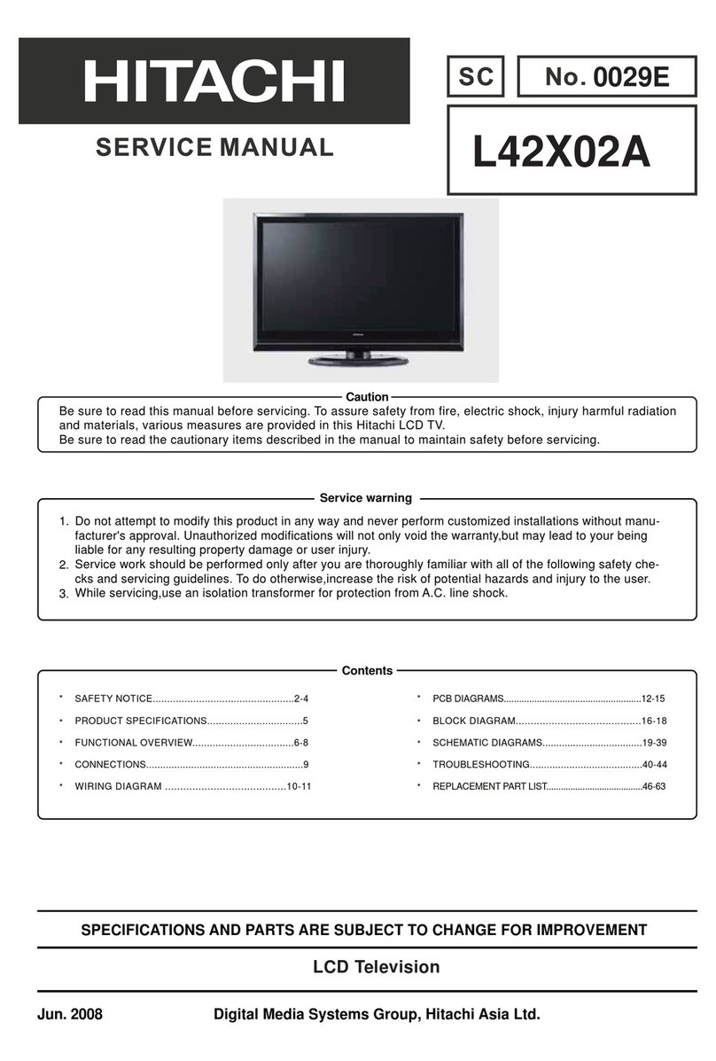 Hitachi L42X02A User manual