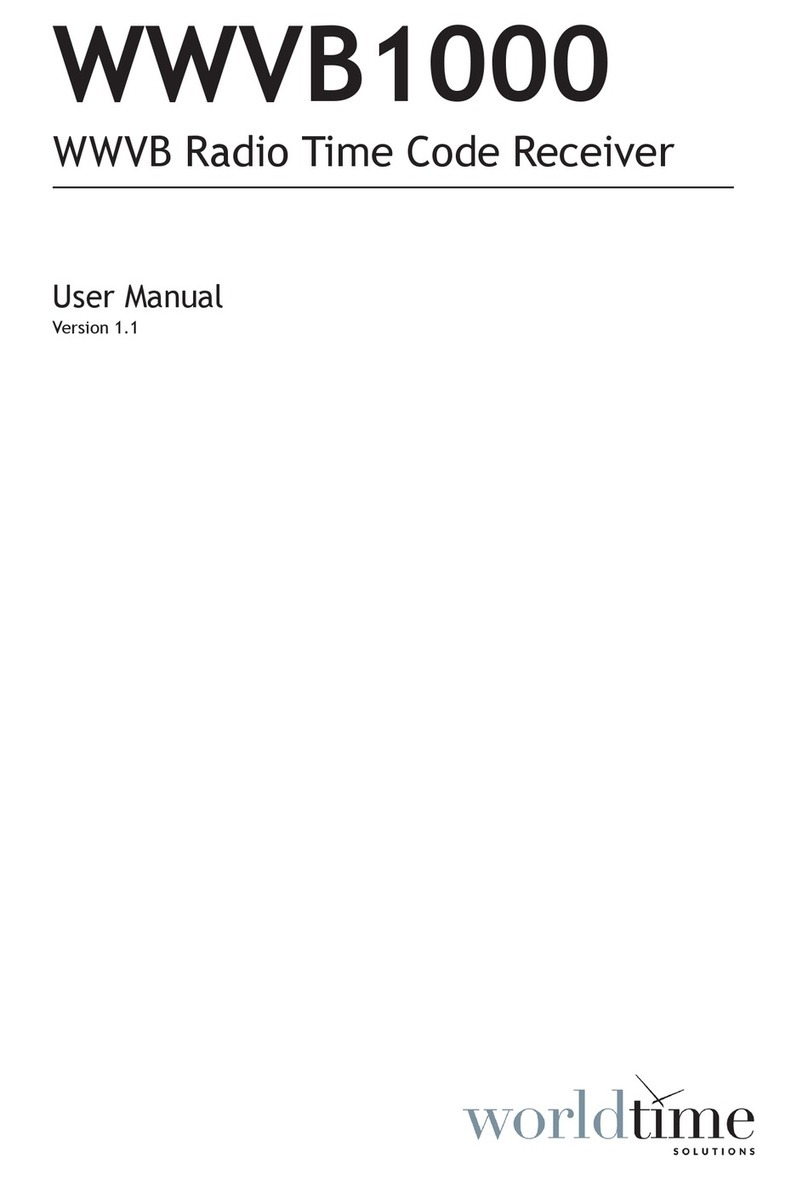World Time Solutions WWVB1000 user manual
