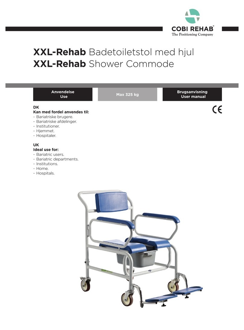 Cobi Rehab XXL-Rehab Shower Commode 2 User manual