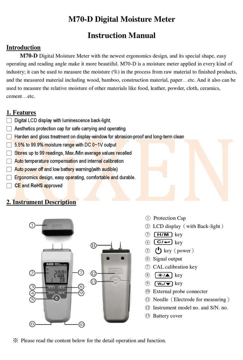 Rixen M70-D instruction manual