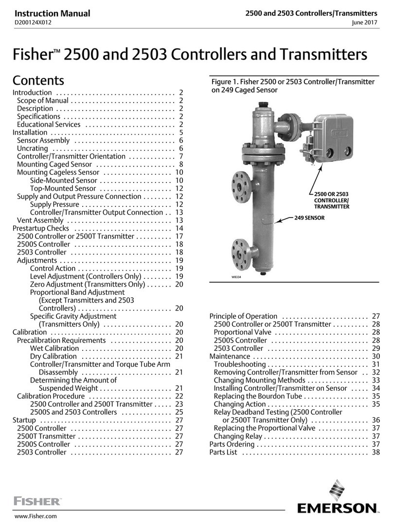 Emerson Fisher 2503 User manual