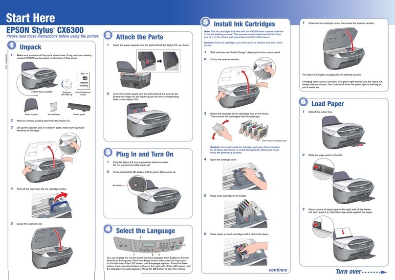 Epson Stylus CX6300 Instruction Manual