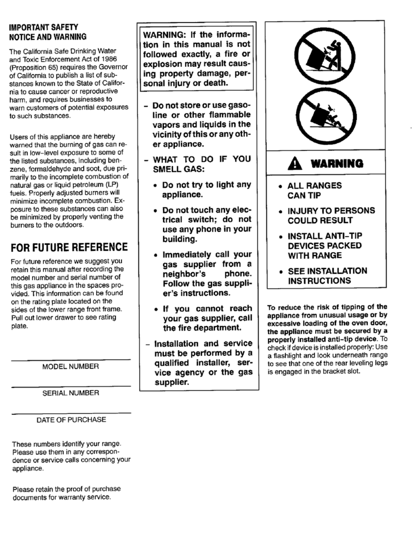 Magic Chef 3468VRV Repair manual