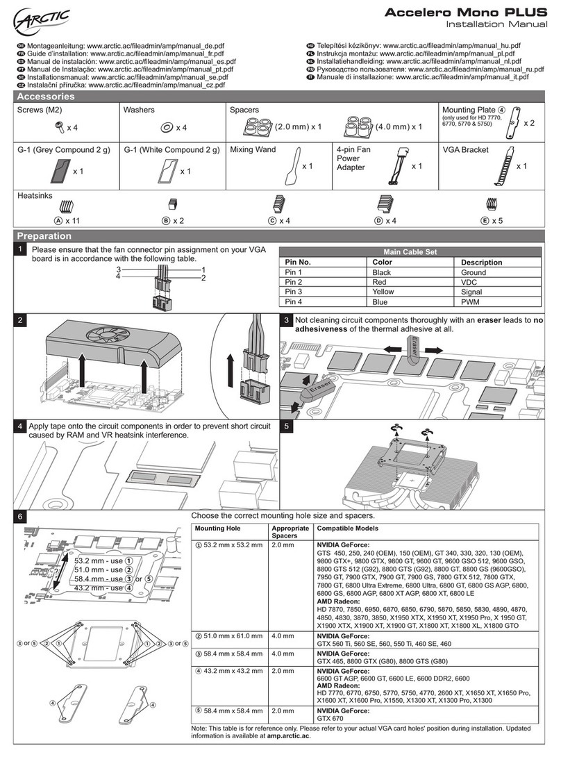 Arctic Accelero Mono PLUS installation manual