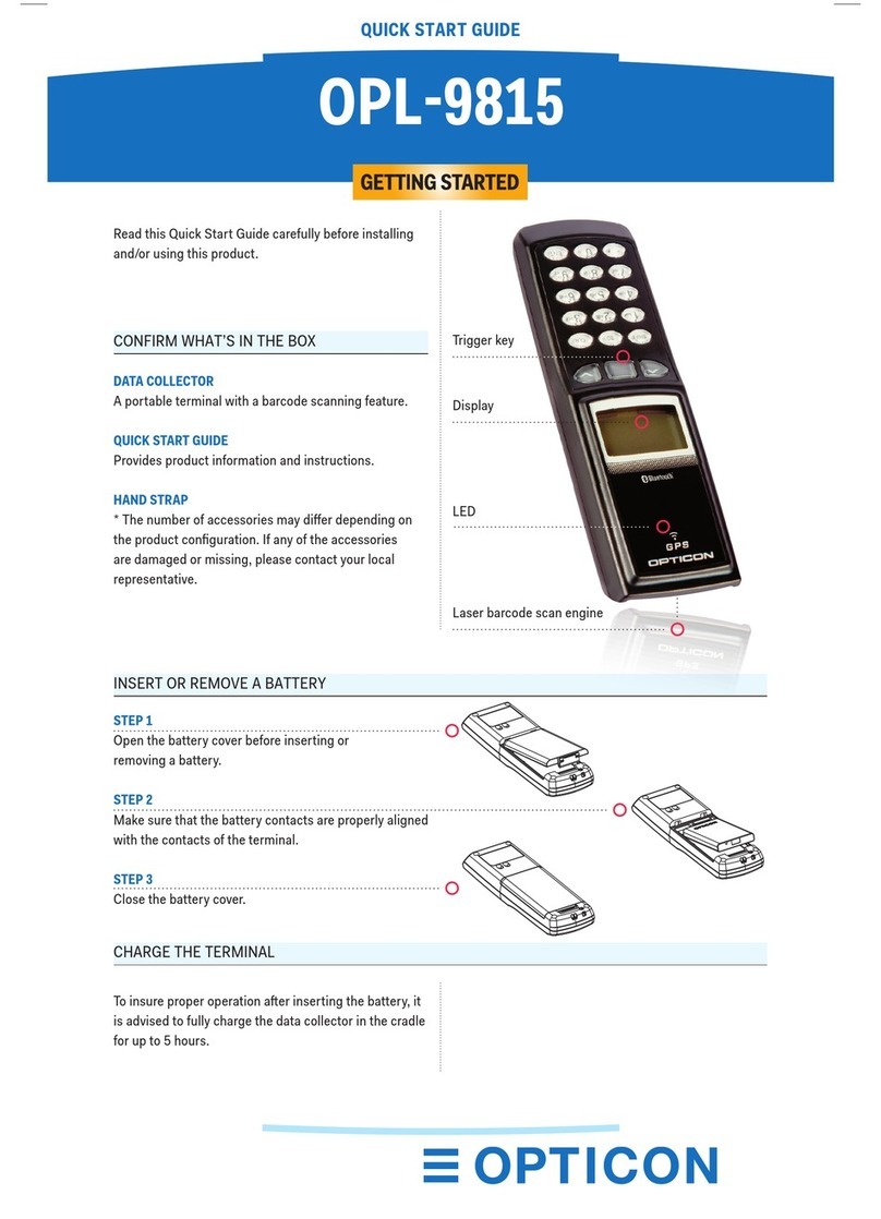 Opticon OPL-9815 User manual