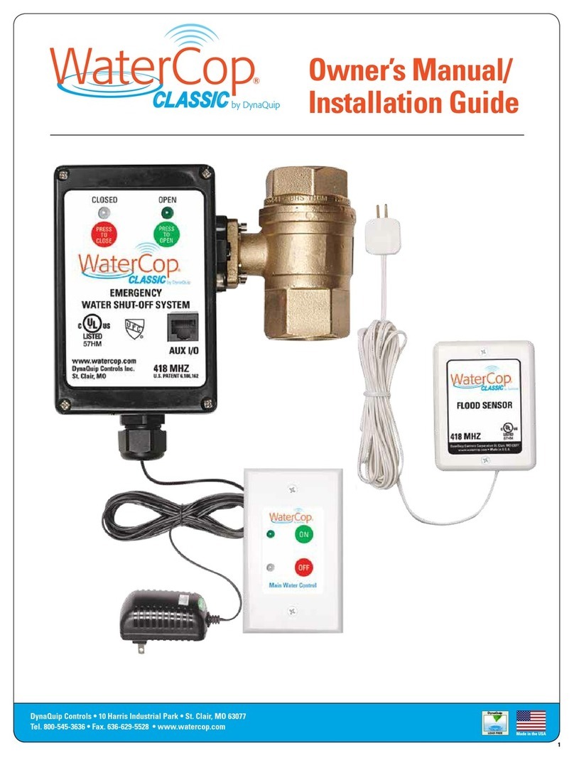 DynaQuip Controls WaterCop classic Programming manual