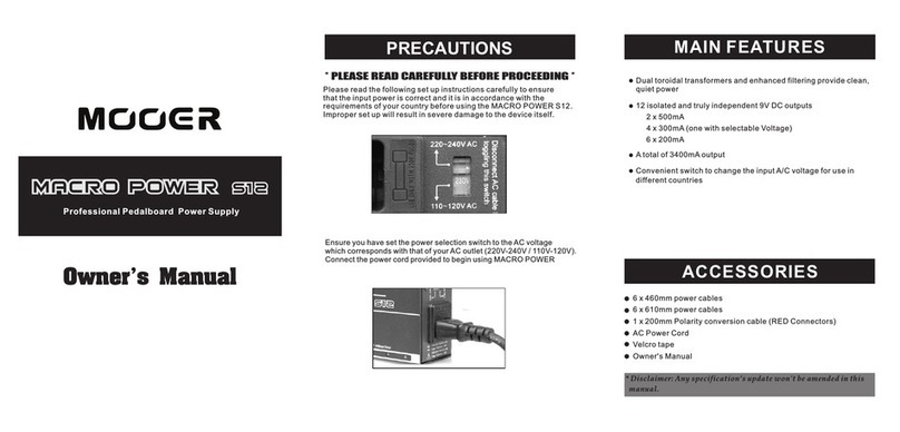 Mooer Macro Power 512 owner's manual