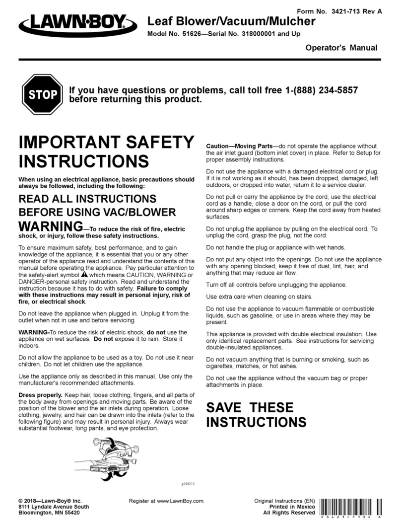 Lawn-Boy 51626 Operator's manual