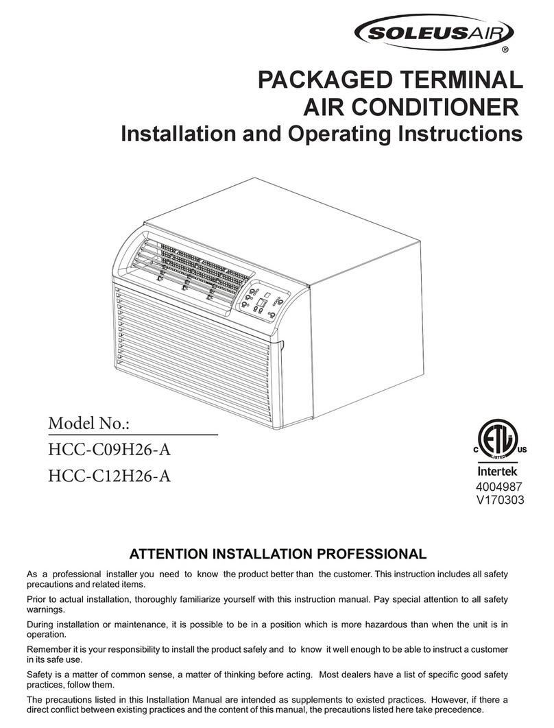 Soleus Air HCC-C09H26-A User manual