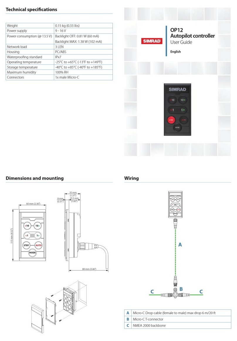 Simrad OP12 User manual Simrad OP12 User manual
