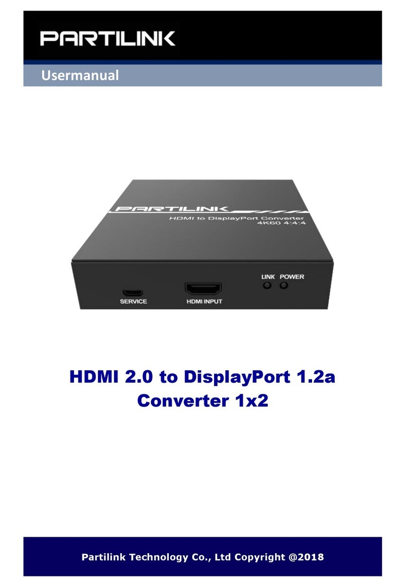 Partilink P4K2-H1D2 user manual Partilink P4K2-H1D2 user manual