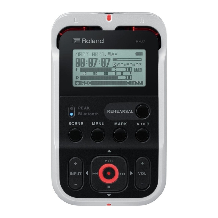 Roland R-07 User manual