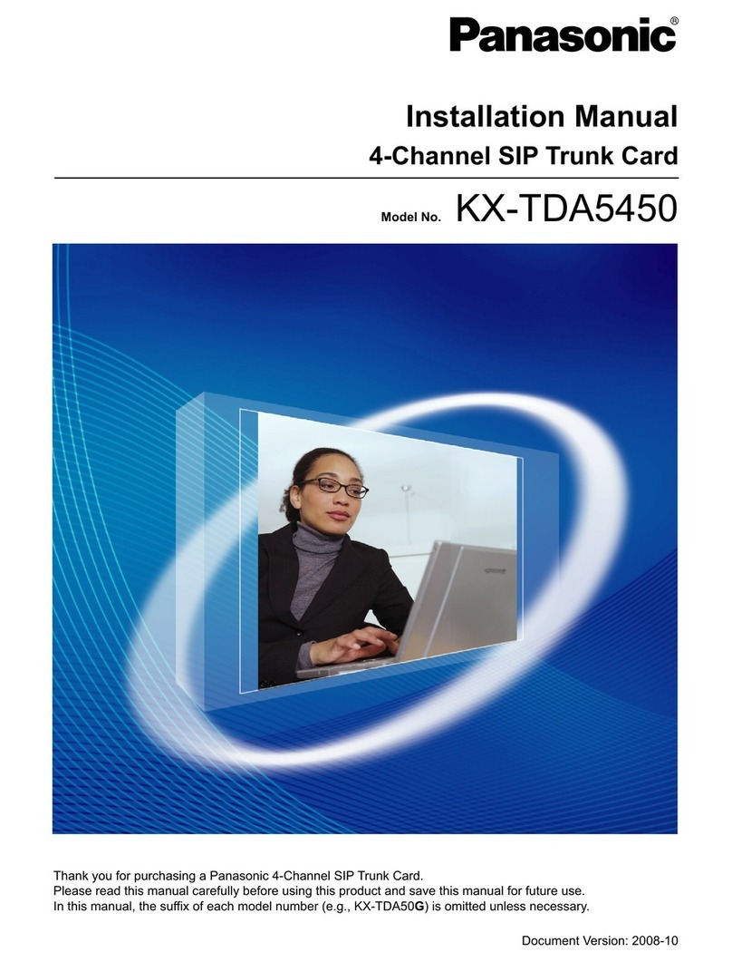 Panasonic KX-TDA5450 User manual