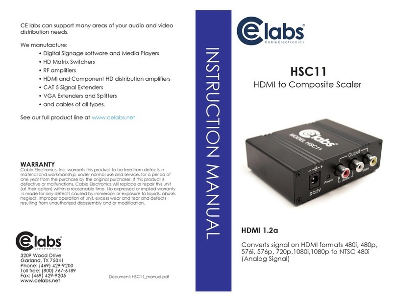 Celabs HSC11 instruction manual
