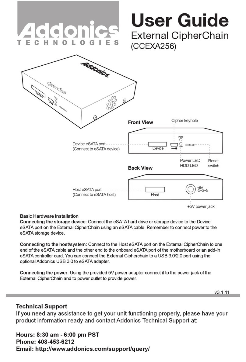 Addonics Technologies CCEXA256 user guide Addonics Technologies CCEXA256 user guide