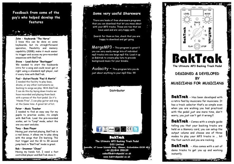 BakTrak BT1010 quick guide