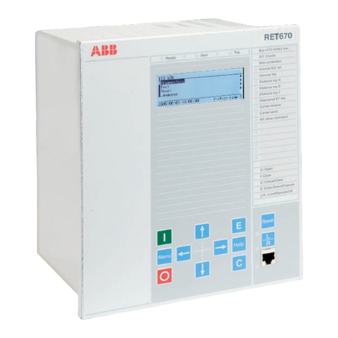 ABB RET 670 User manual
