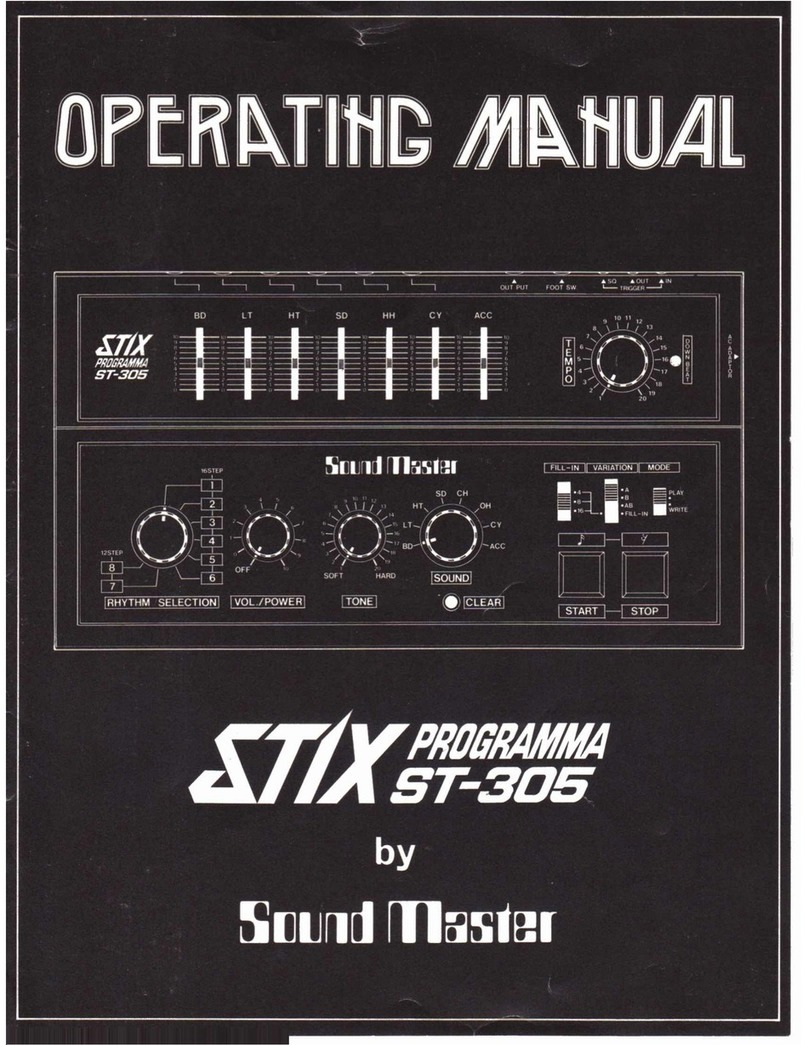 SOUNDMASTER STIX ST-305 operating manual