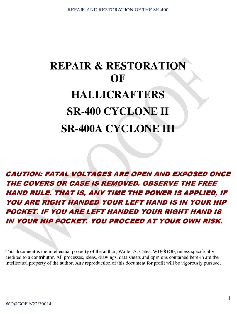 Hallicrafters SR-400 CYCLONE II manual