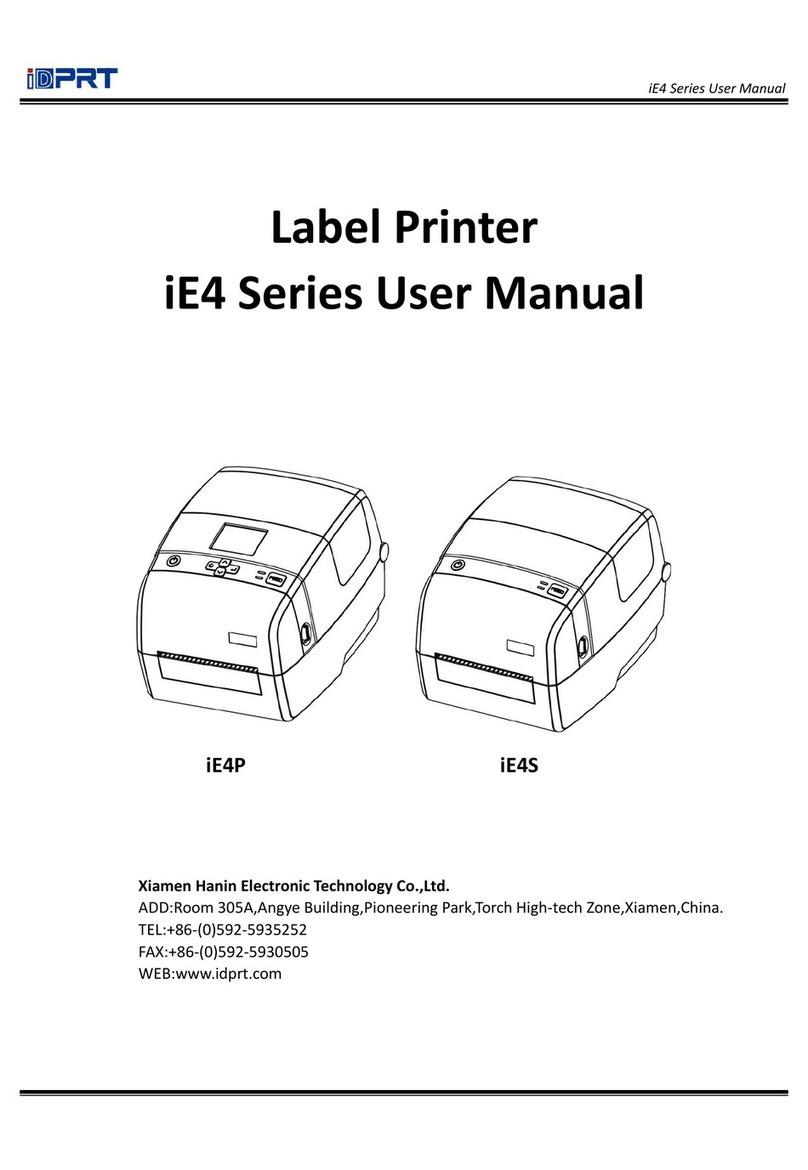 Xiamen Hanin Electronic Technology iDPRT iE4P user manual