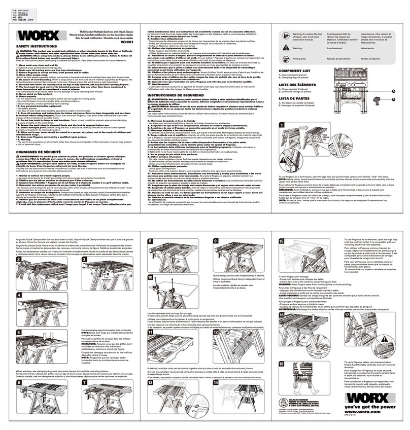 Worx WX051 Installation instructions