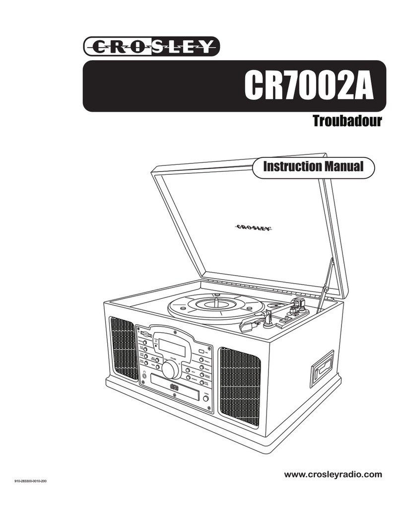 Crosley CR7002A User manual